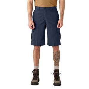 Dickies Men's 44 Cargo Shorts Navy Flex 13" Inseam Relaxed Fit NWT